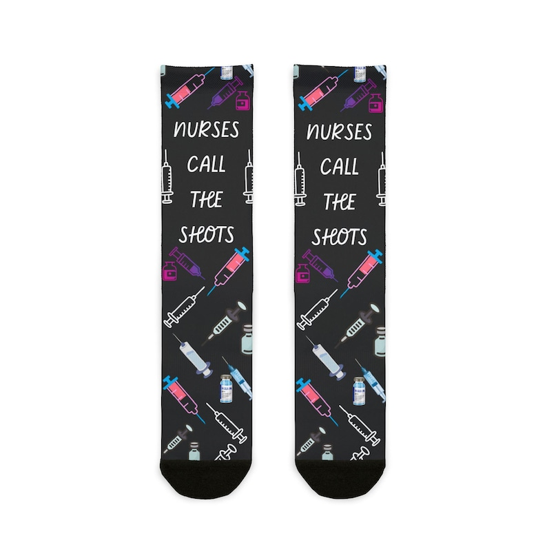 Needle Themed Socks, Nurse Call the Shots Gift, Nurse Socks, Socks for Nurse Doctor