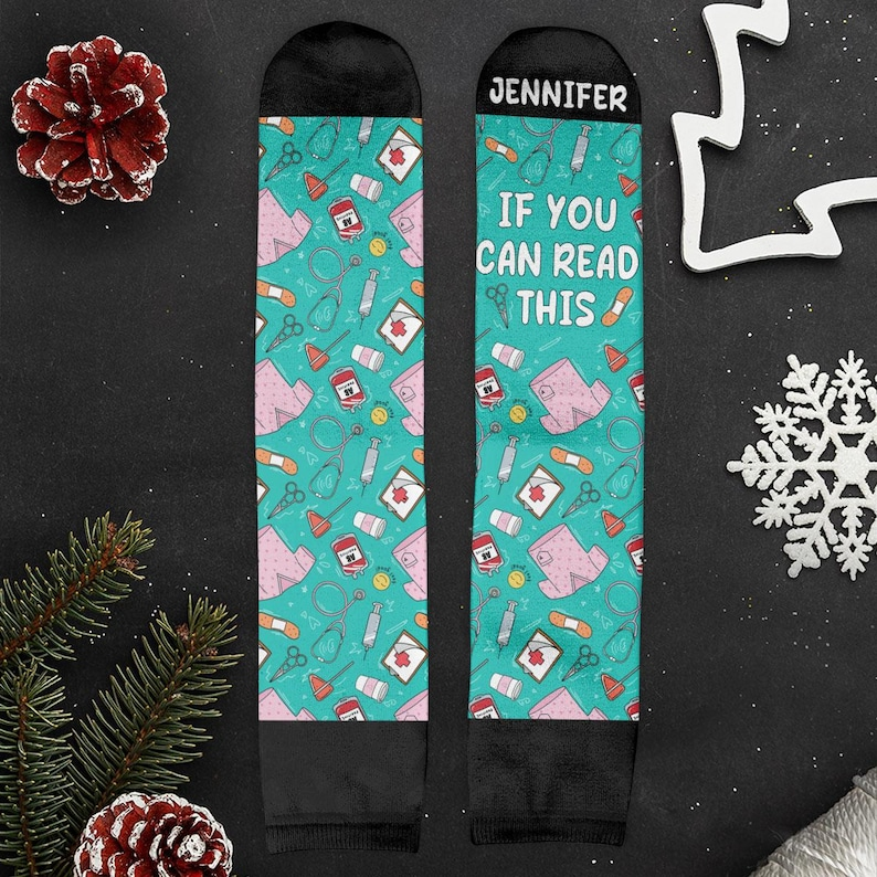 Nurse Off Duty Socks, Nurse Custom Sock, Nursing Student Gift, Nurse Gift, Nurse Personalized Custom, Nursing Gift, Hospital Doctor Sock