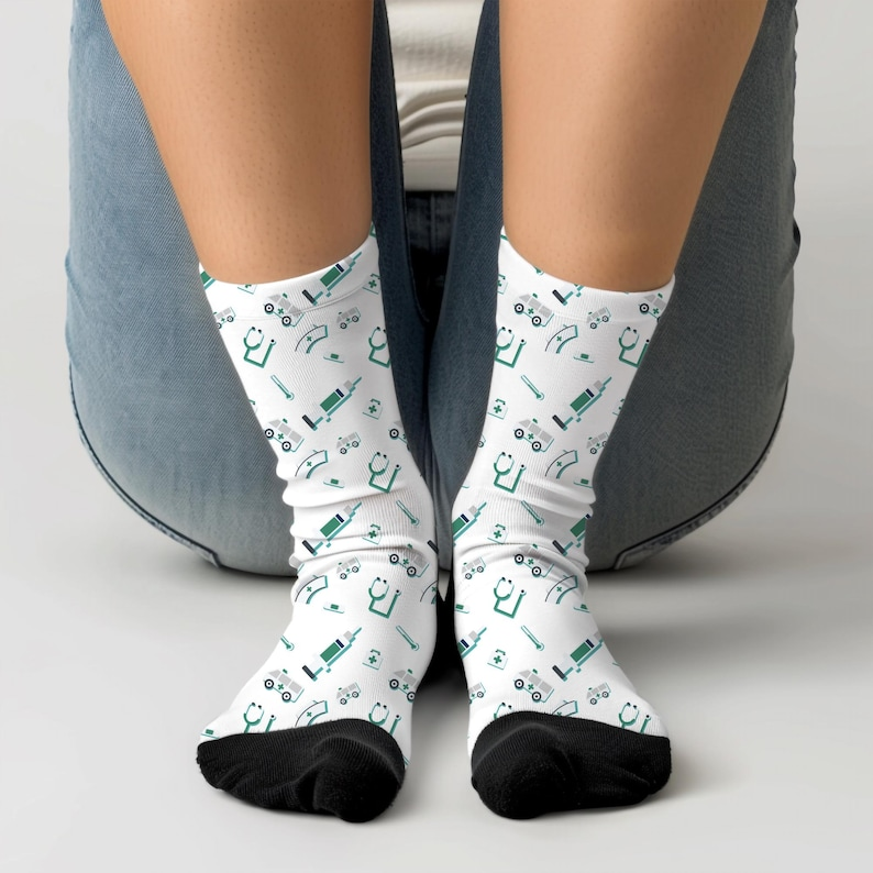 Funny Hospital Socks Medical Staff Crew Socks Nurse, Socks For Doctor,  Medical Socks For Nursing, Gift For Nurse