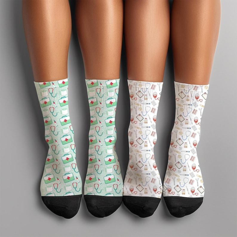Funny Hospital Socks Medical Staff Crew Socks Nurse, Socks For Doctor,  Medical Socks For Nursing, Gift For Nurse