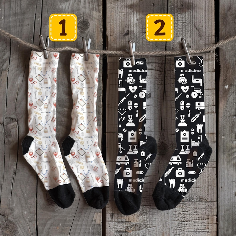 Funny Hospital Socks Medical Staff Crew Socks Nurse, Socks For Doctor,  Medical Socks For Nursing, Gift For Nurse
