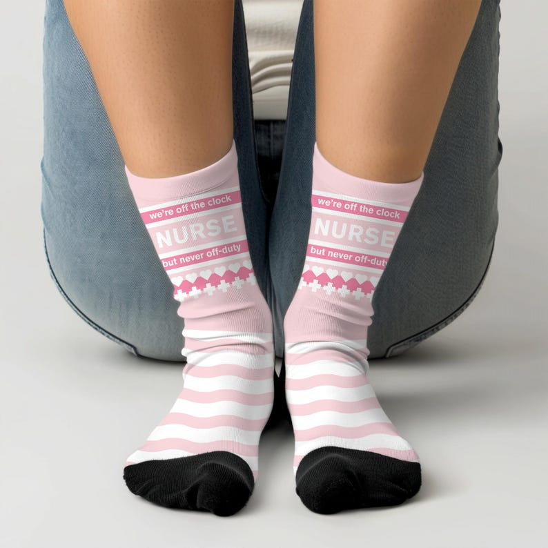 Funny Nurse Crew Socks, Nurse Appreciation Socks for Nurse, Medical Socks For Nursing