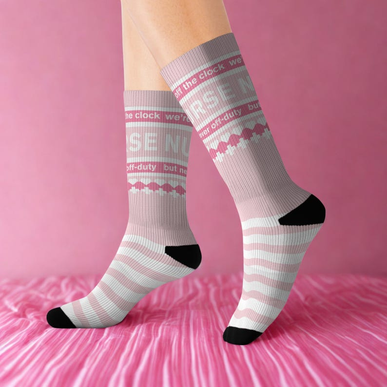 Funny Nurse Crew Socks, Nurse Appreciation Socks for Nurse, Medical Socks For Nursing