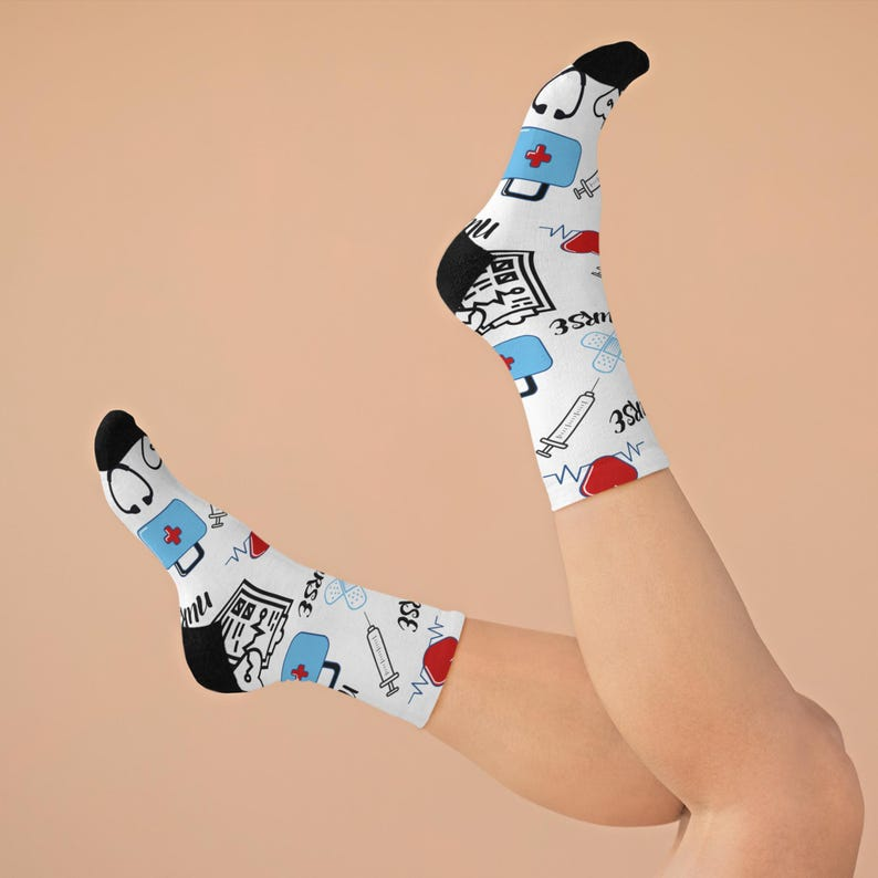 Cute Nurse Appreciation Socks, Funny Nurse Socks, Medical Socks For Nurse, Gift For Nursing