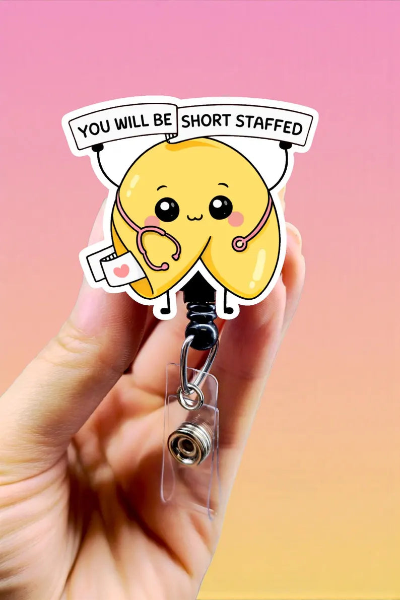 Cute Nurse Badge Reel Collection for Nurses & Doctors, Funny RN MD Pharmacy ID Holder Clip,Healthcare Gift