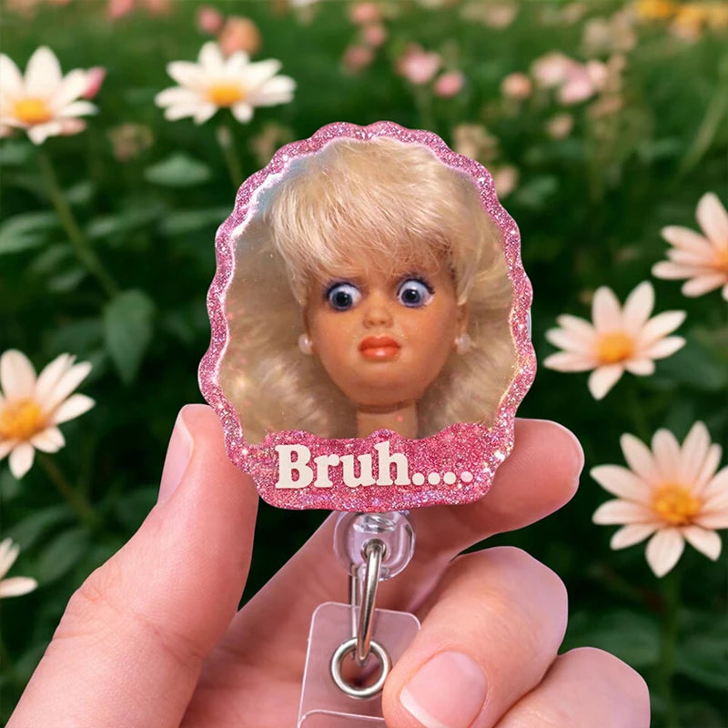 Meme Doll Nurse Badge Reel