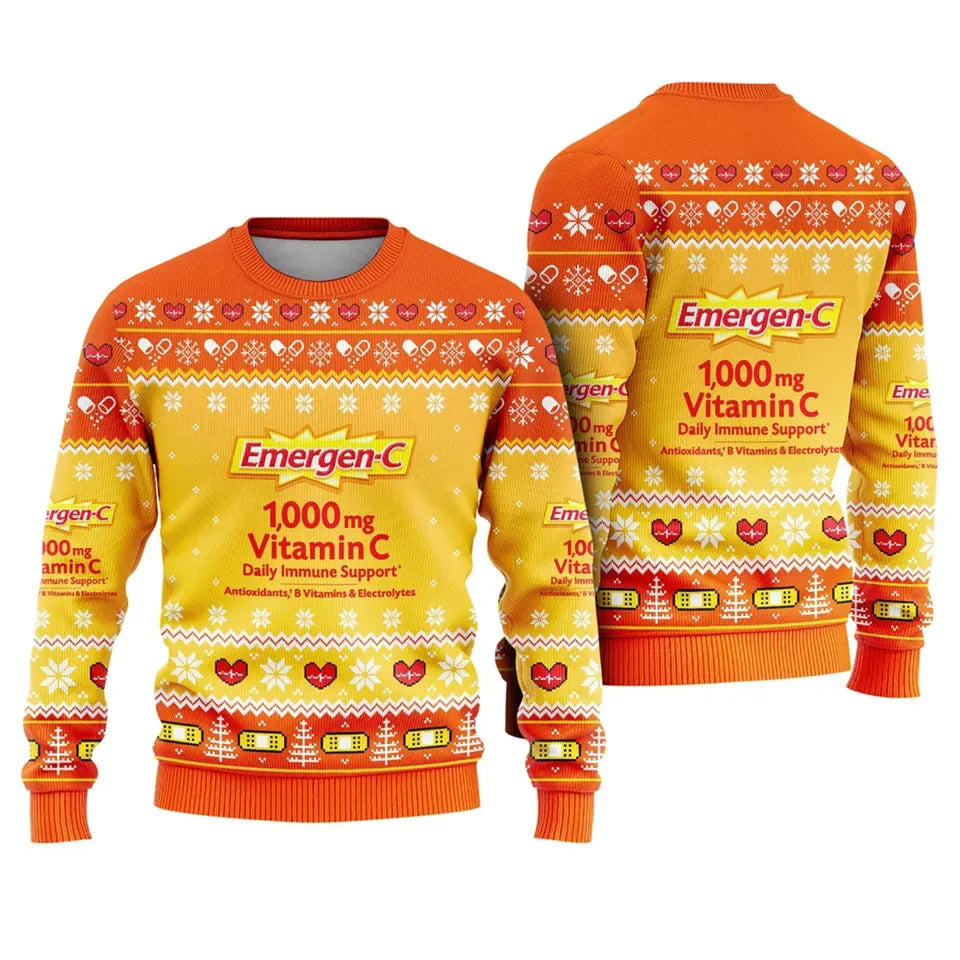 Pharmacy Christmas Ugly Sweater, Funny Xmas Nurse Sweater, Gift For Nursing