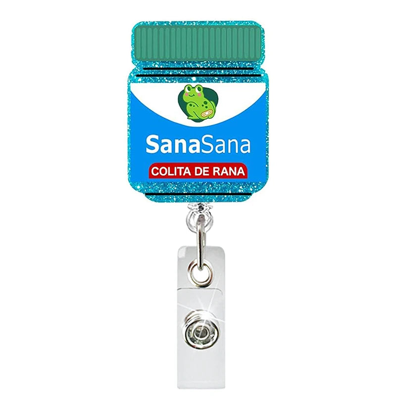 Sana Sana Colita De Rana Nurse Badge Reel